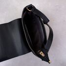 Жіноча солом'яна сумка, чорна П2293