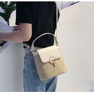 Жіноча солом'яна сумка, бежева П2294