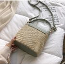 Жіноча солом'яна сумка, бежева П2294
