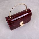 Женская сумка клатч, красная П2295