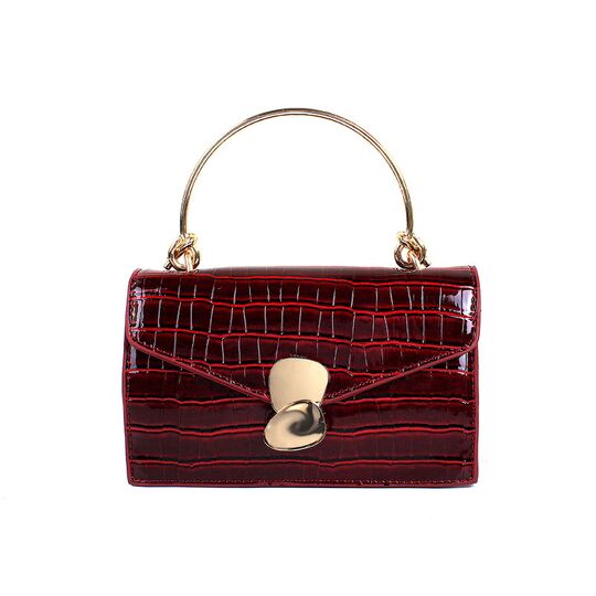 Женская сумка клатч, красная П2295