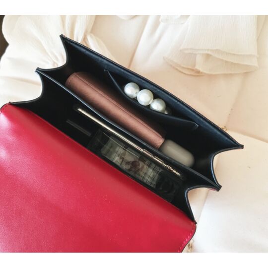 Женская сумка клатч, красная П2298