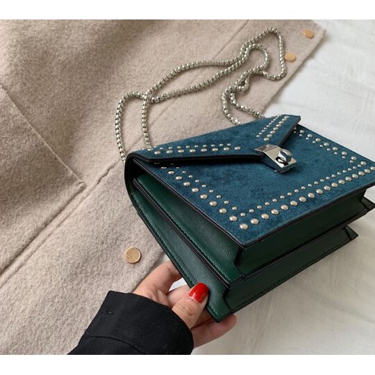 Женская сумка клатч, красная П2298