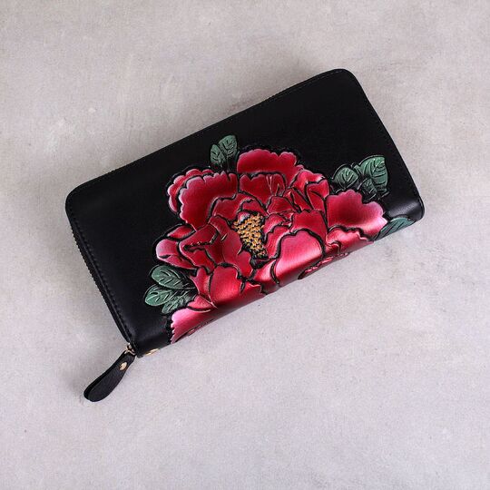 Женский кошелек, красный П2302