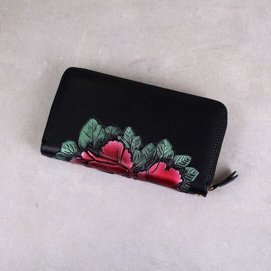 Женский кошелек, красный П2302