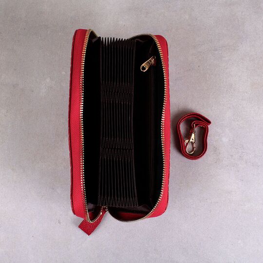 Женский кошелек, красный П2304