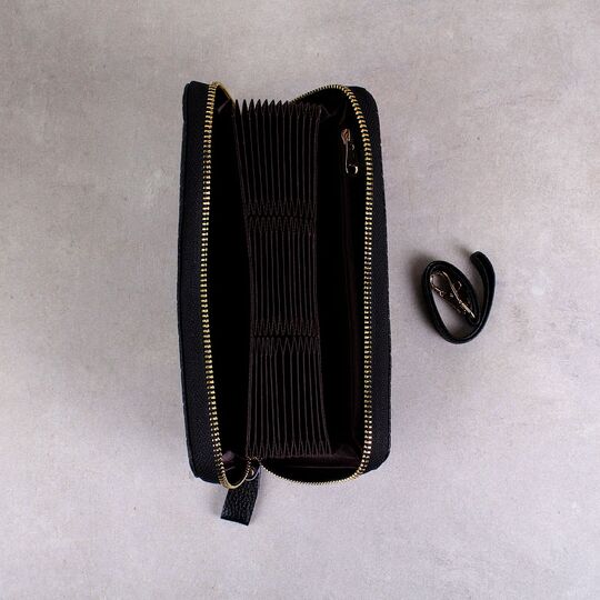 Жіночий гаманець, чорний П2307 Жіночий гаманець, чорний П2307