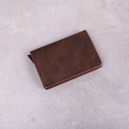 Візитниця RFID, коричнева П2312