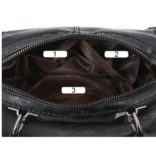 Женская сумка FUNMARDI, черная П2324 Женская сумка FUNMARDI, черная П2324