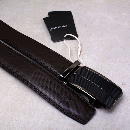 Мужской ремень COWATHER, коричневый П2343