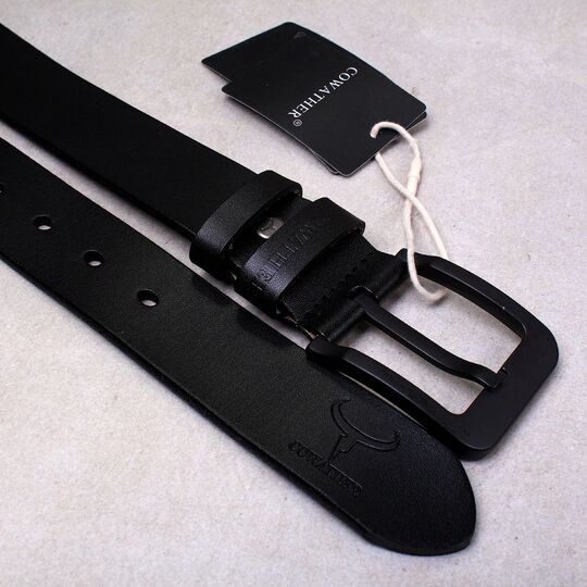 Чоловічий ремінь COWATHER, чорний П2344