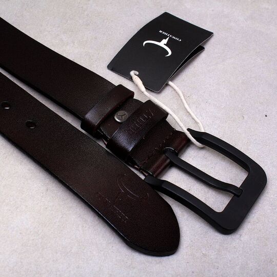 Чоловічий ремінь COWATHER, коричневий П2345