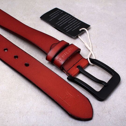 Чоловічий ремінь COWATHER, коричневий П2346