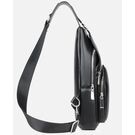 Мужская сумка слинг, черная П2354