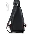 Мужская сумка слинг, черная П2354