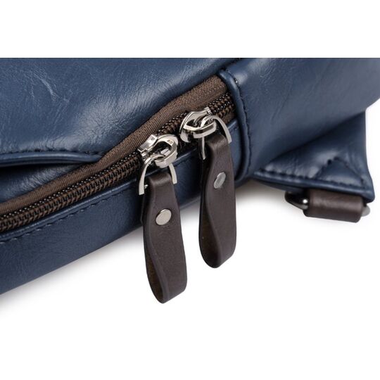 Чоловіча сумка слінг + портмоне, чорна П2355