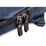 Мужская сумка слинг + портмоне, синяя П2356