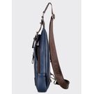 Мужская сумка слинг + портмоне, синяя П2356