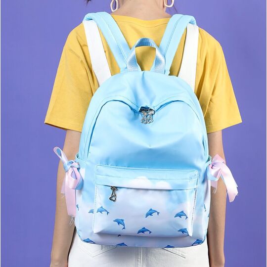 Жіночий рюкзак TuLaduo, синій П2370