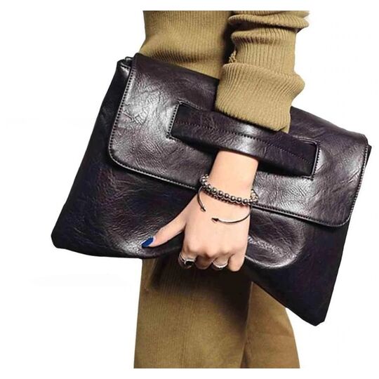 Женская сумка клатч, серая П2372