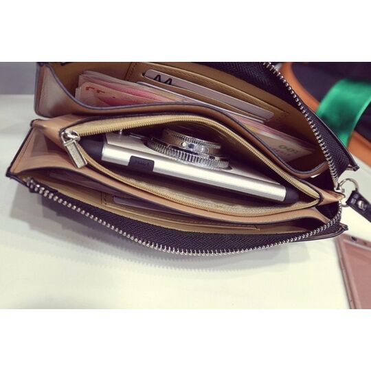 Женский кошелек, коричневый П2376