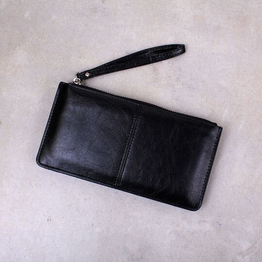 Женский кошелек, черный П2377