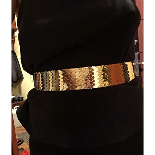 Пояс женский, золотистый П2378