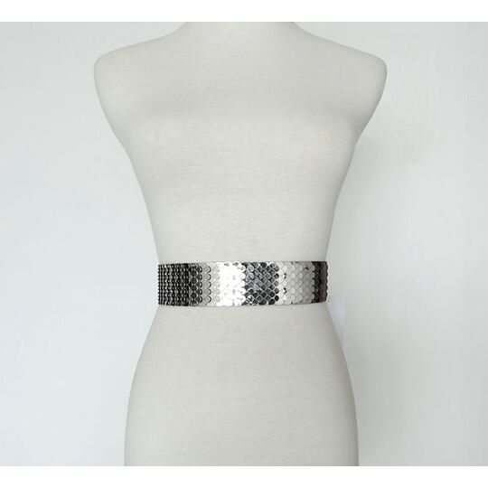 Пояс женский, серебристый П2379