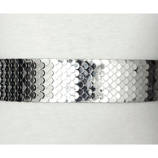 Пояс женский, серебристый П2379