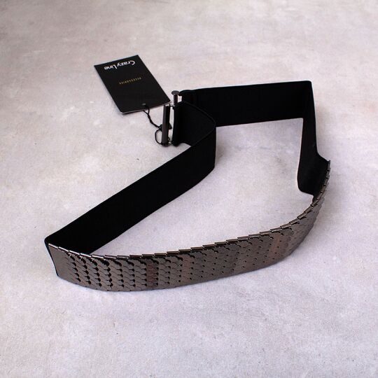 Пояс женский, черный П2380