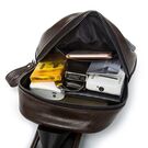 Мужская сумка слинг, черная П2407