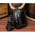 Мужская сумка слинг, черная П2407