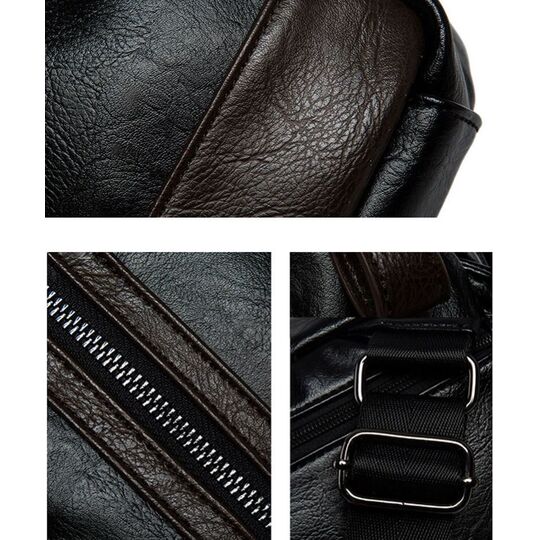 Мужская сумка слинг, черная П2407