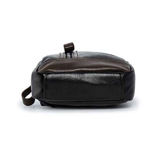 Мужская сумка слинг, черная П2407