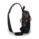 Мужская сумка слинг, черная П2407