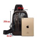 Мужская сумка слинг, черная П2407