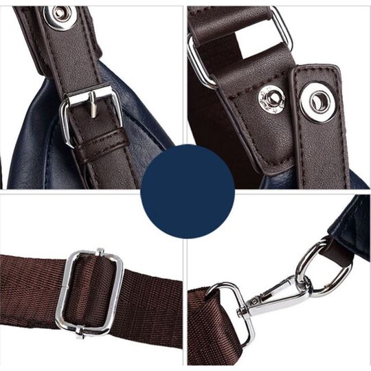 Мужская сумка слинг, черная П2408