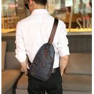 Чоловіча сумка слінг, коричнева П2409