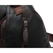 Мужская сумка слинг, коричневая П2409