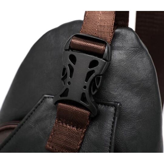 Мужская сумка слинг, синяя П2410