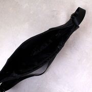 Мужская сумка поясная, бананка, черная П2412