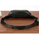 Мужская сумка на пояс, черная П2413