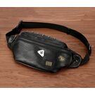 Мужская сумка на пояс, черная П2413