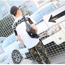 Мужская сумка на пояс, черная П2413