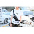 Мужская сумка на пояс, черная П2413