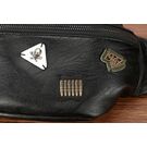 Мужская сумка на пояс, черная П2413