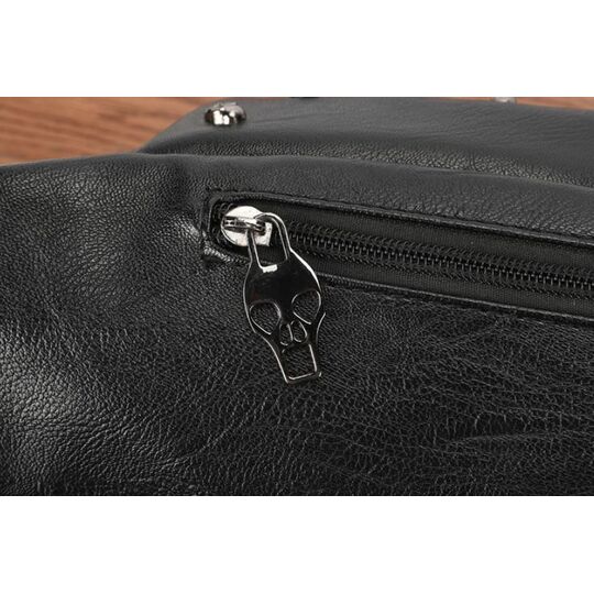 Мужская сумка на пояс, черная П2413