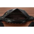 Мужская сумка на пояс, черная П2413