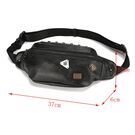 Мужская сумка на пояс, черная П2413