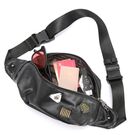 Мужская сумка на пояс, черная П2413